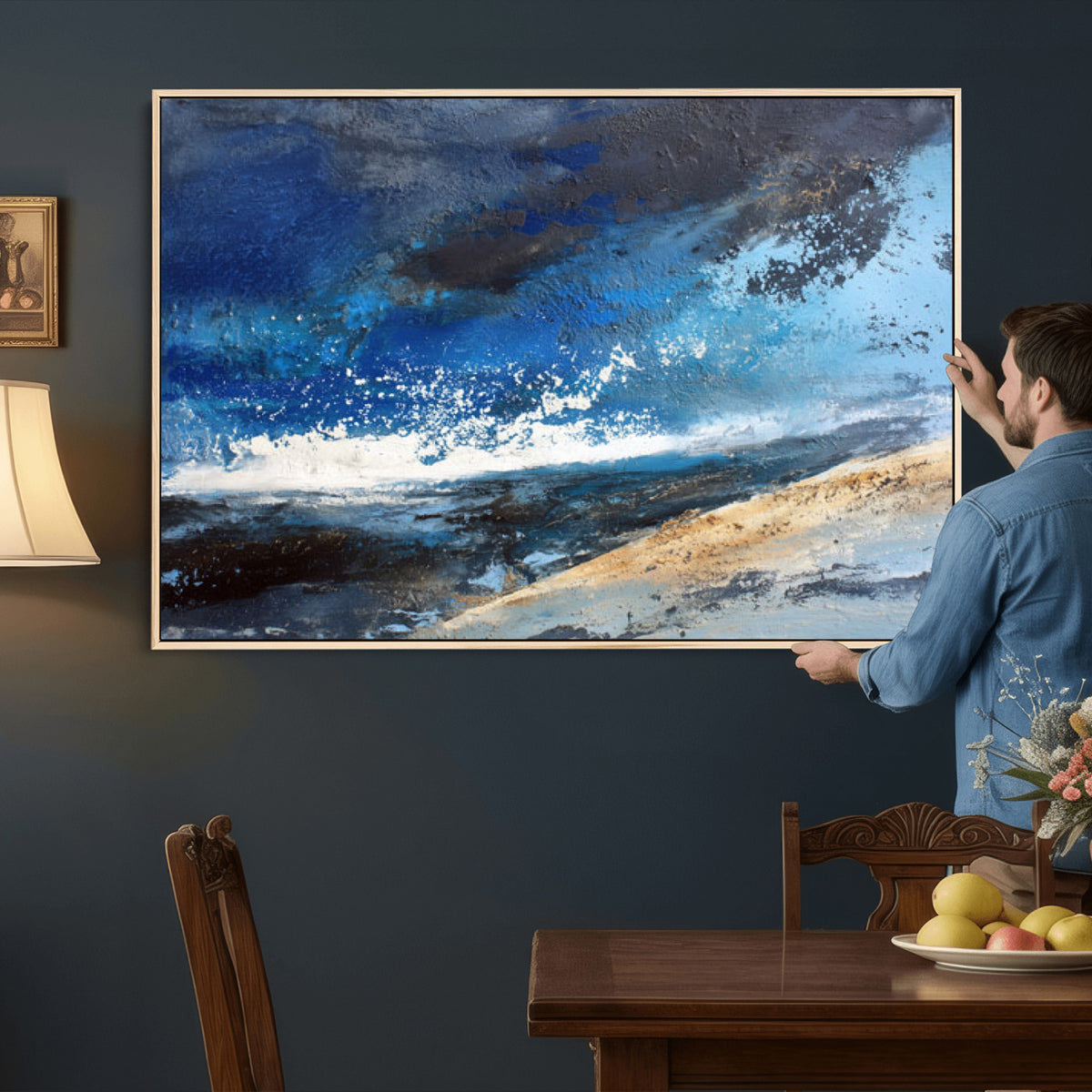 72157369-MGV-CV-36X24 - Extra Large Abstract Wall Art Canvas Print