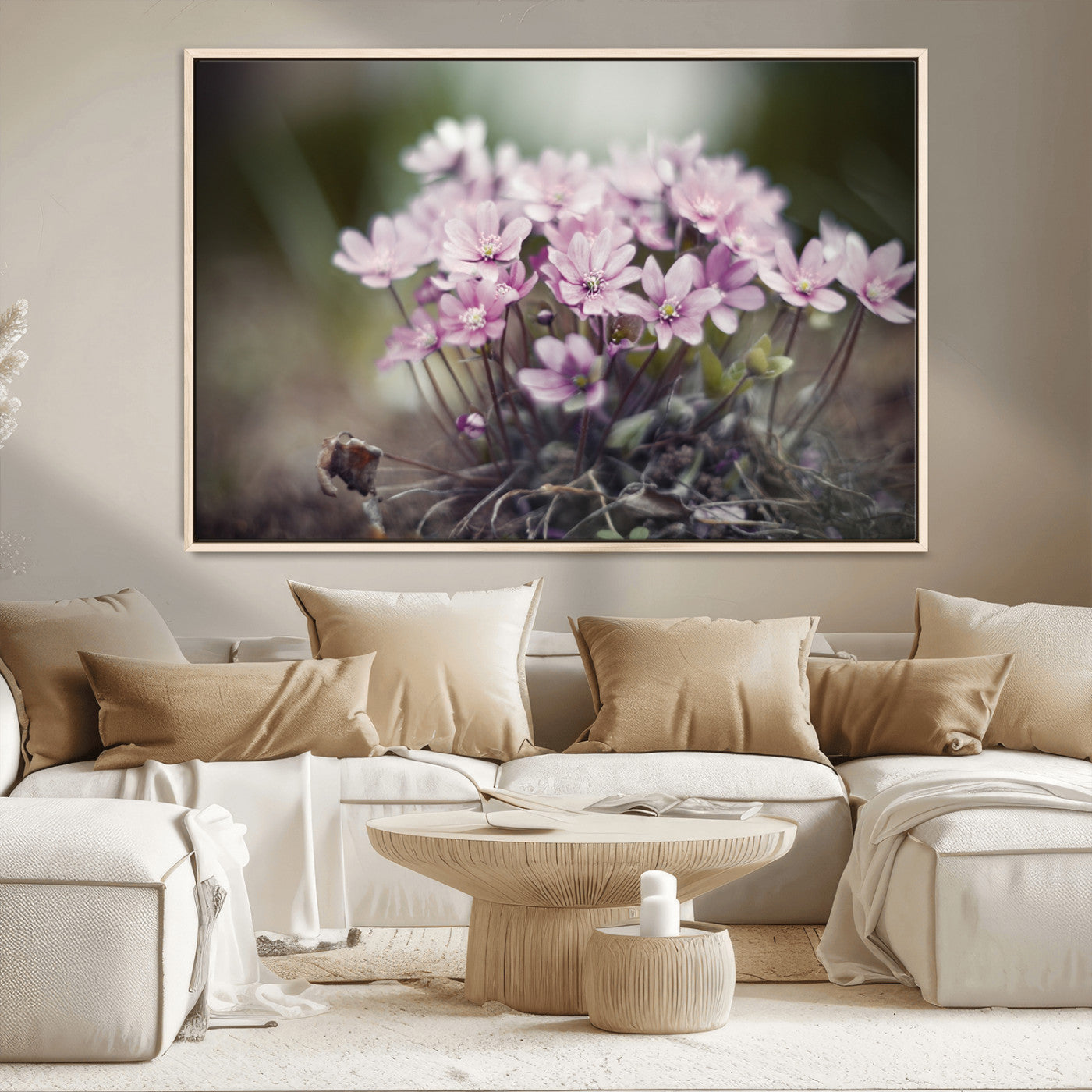 MGV-FC-36X24 - Pink Wild Flower Canvas Print