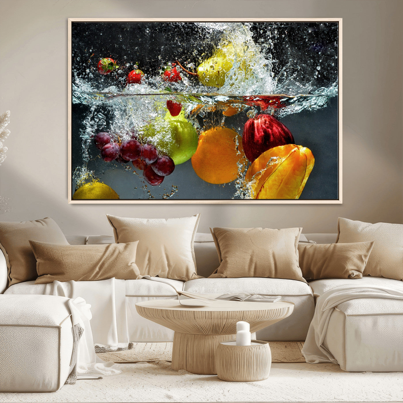 MGV-FC-36X24 - Kithen Vegetables World Wall Art Canvas Print