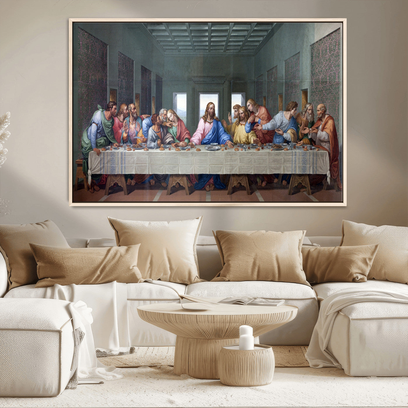 MGV-FC-36X24 - The Last Supper Multi Panel Canvas Wall Art
