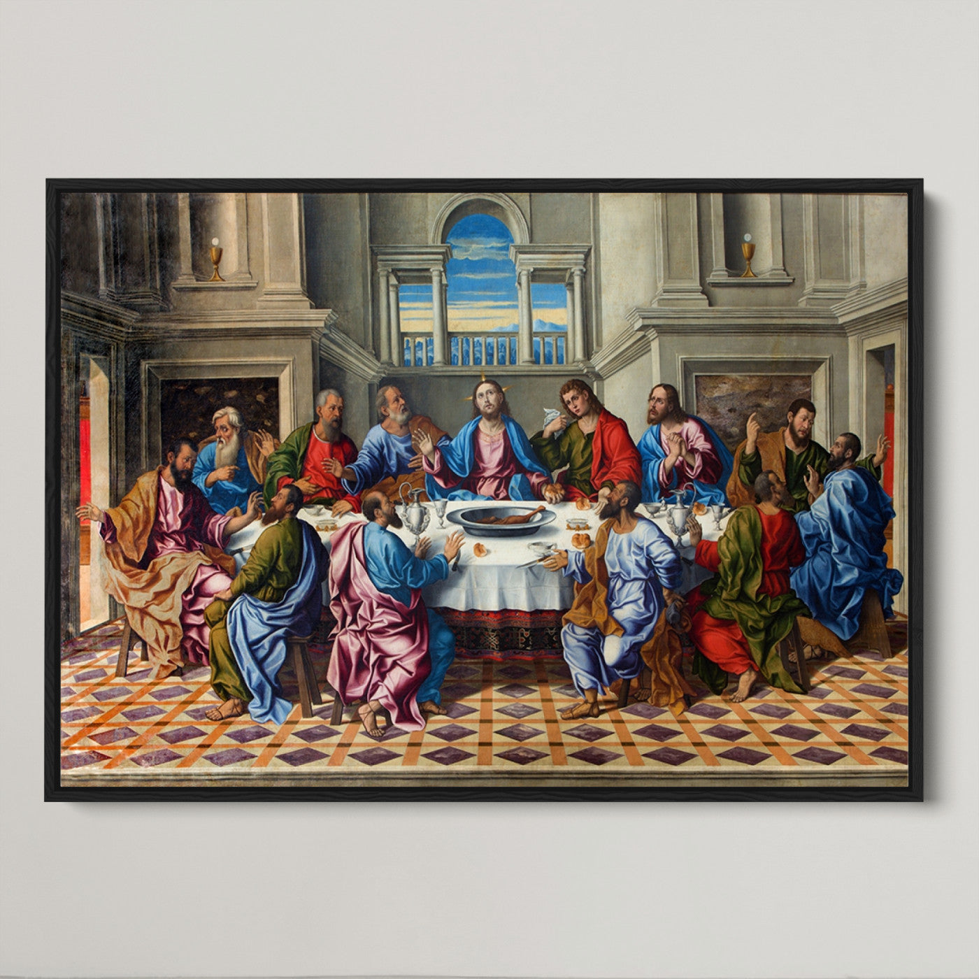 18691-MGV-CV-36X24-The Last Supper Multi Panel Canvas Wall Art