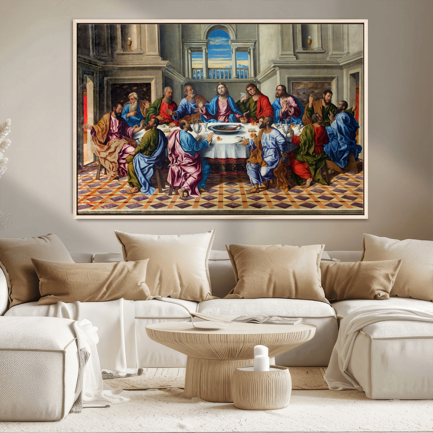 MGV-FC-36X24 - The Last Supper Multi Panel Canvas Wall Art