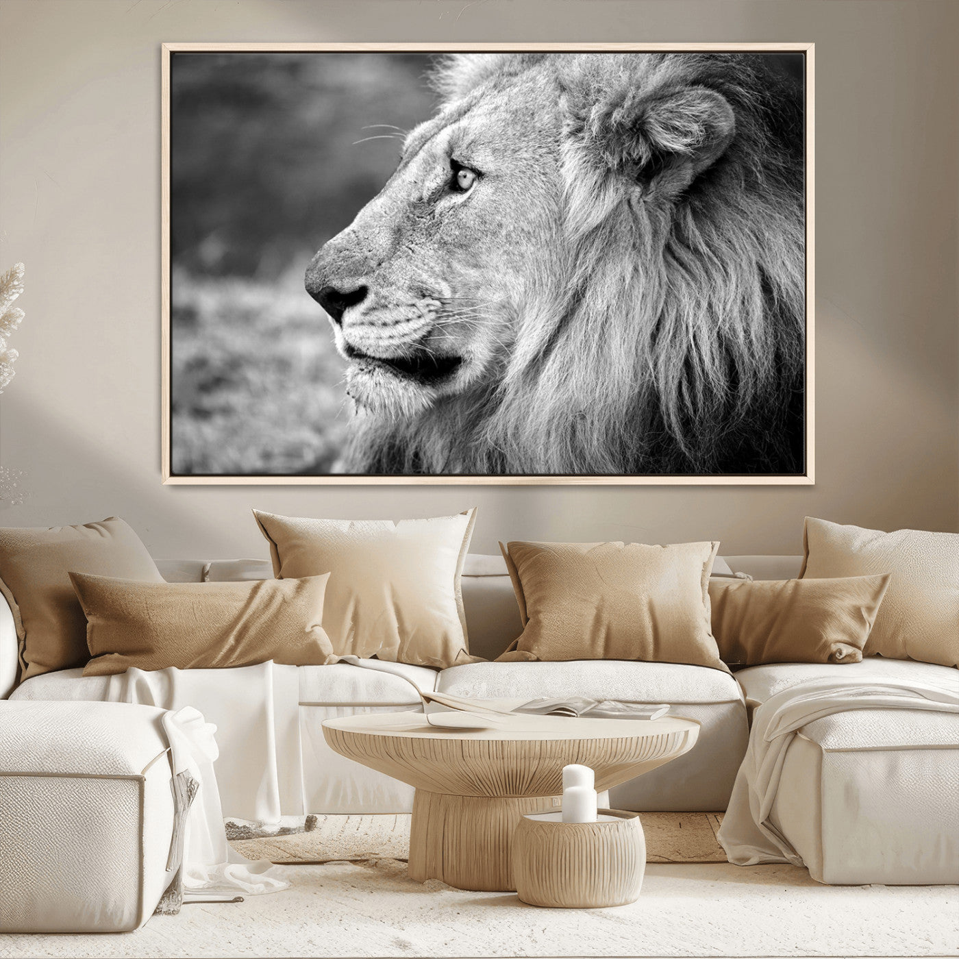 MGV-FC-36X24 - African Lion Wall Art Canvas Print