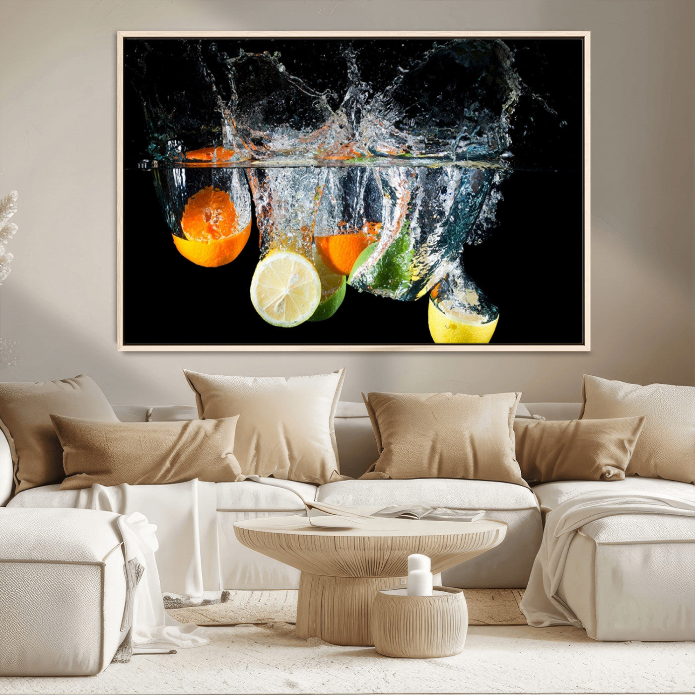 MGV-FC-36X24 - Kitchen Wall Art, Kitchen Fruits Art Canvas Print