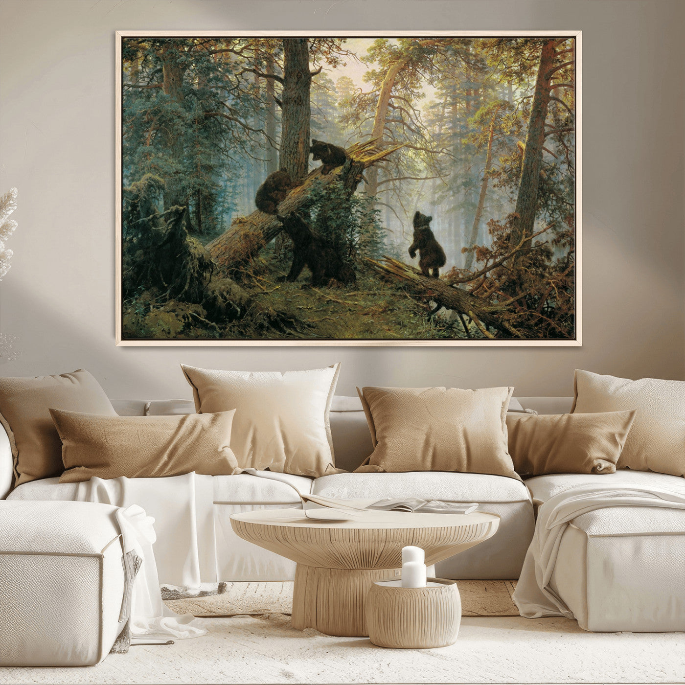 MGV-FC-36X24 - Grizzly Bear Cubs Wall Art Canvas Print