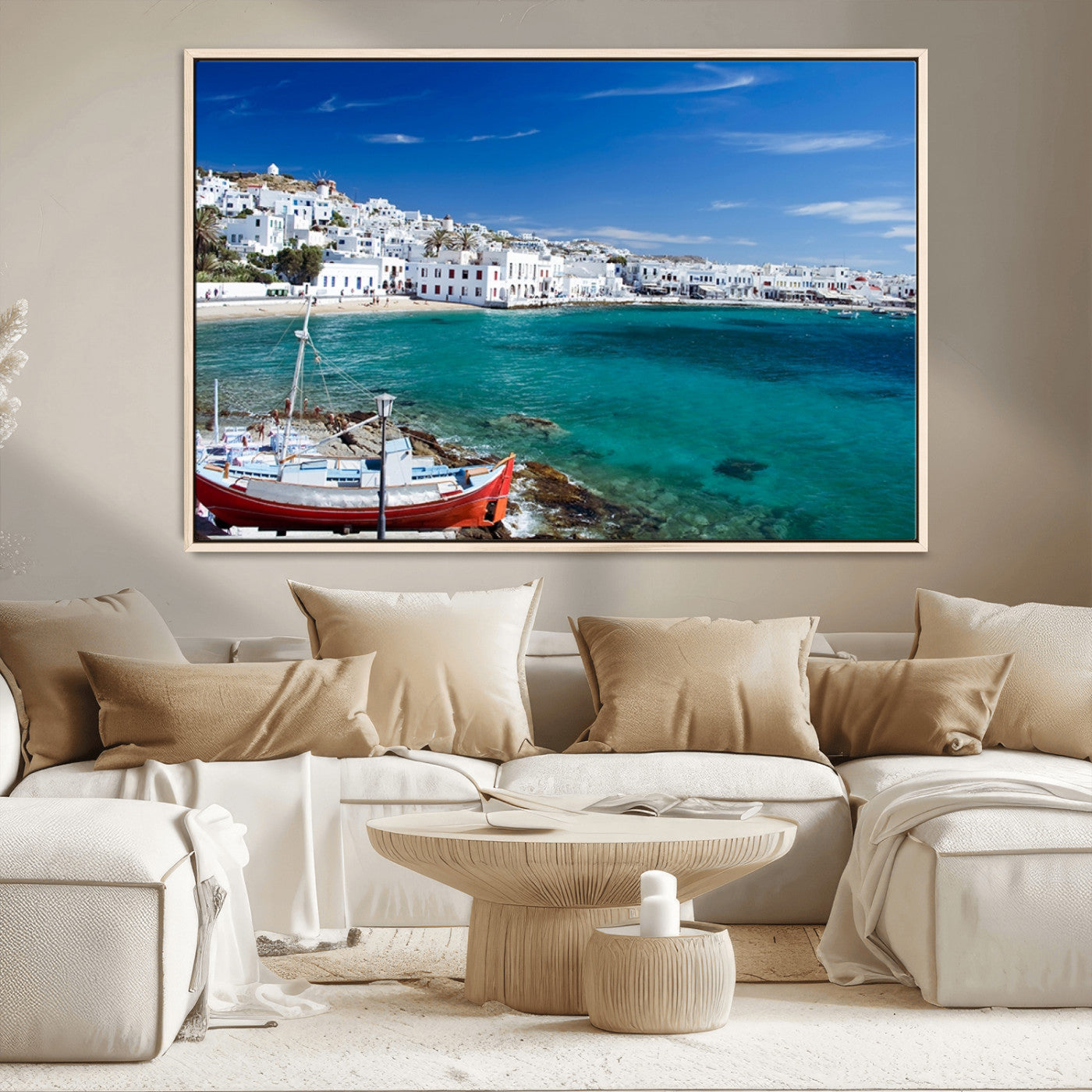 MGV-FC-36X24 - Santorini Wall Art Canvas Print