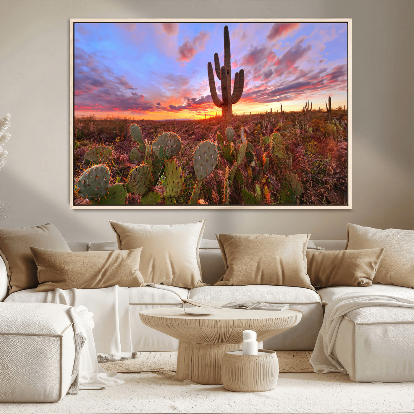 MGV-FC-36X24 - Arizona Desert Sunset Wall Art Canvas Print