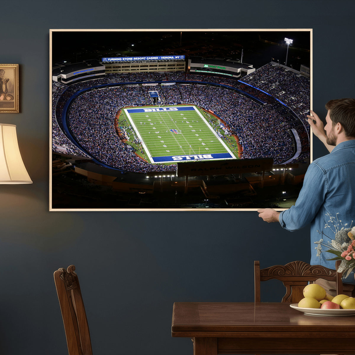 19030-MGV-CV-36X24 - Buffalo Bills NFL Football Team Print, Highmark Stadium