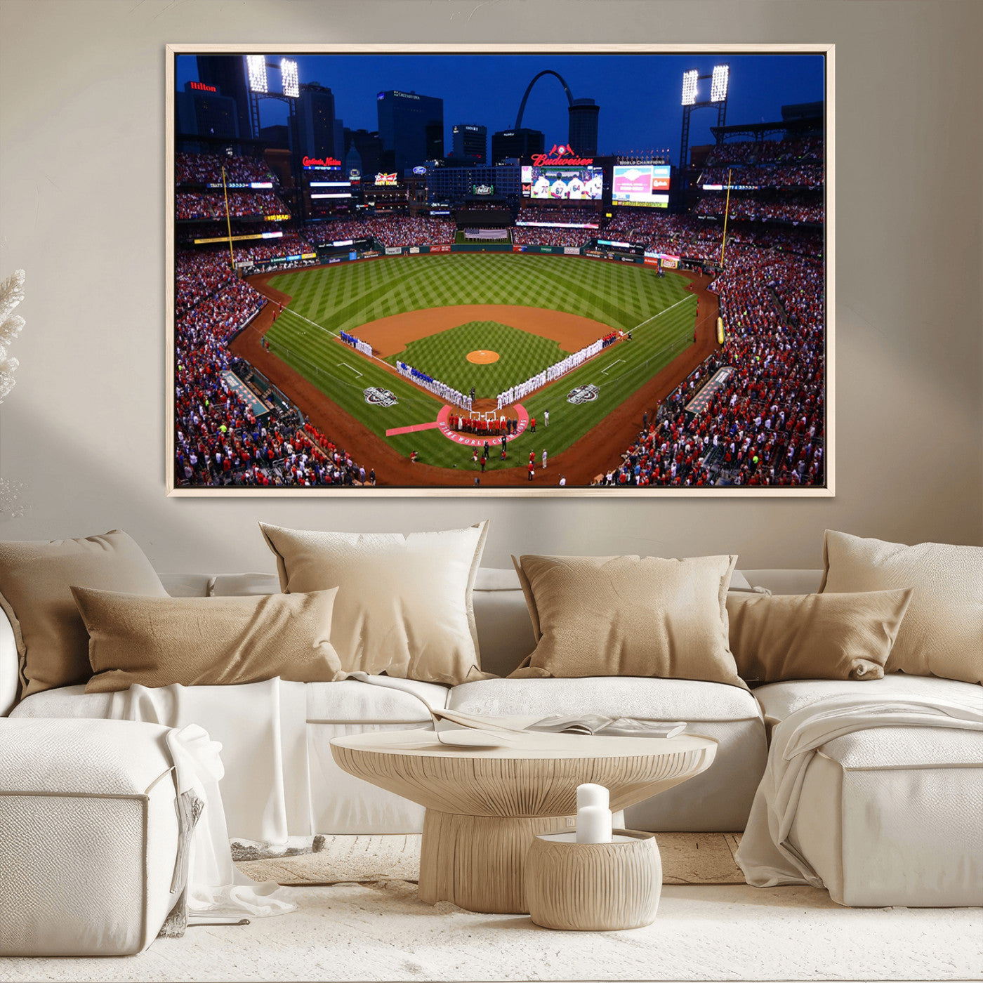 MGV-FC-36X24 - St. Louis Cardinals Baseball Team Print - Busch Stadium Wall Art Canvas Print