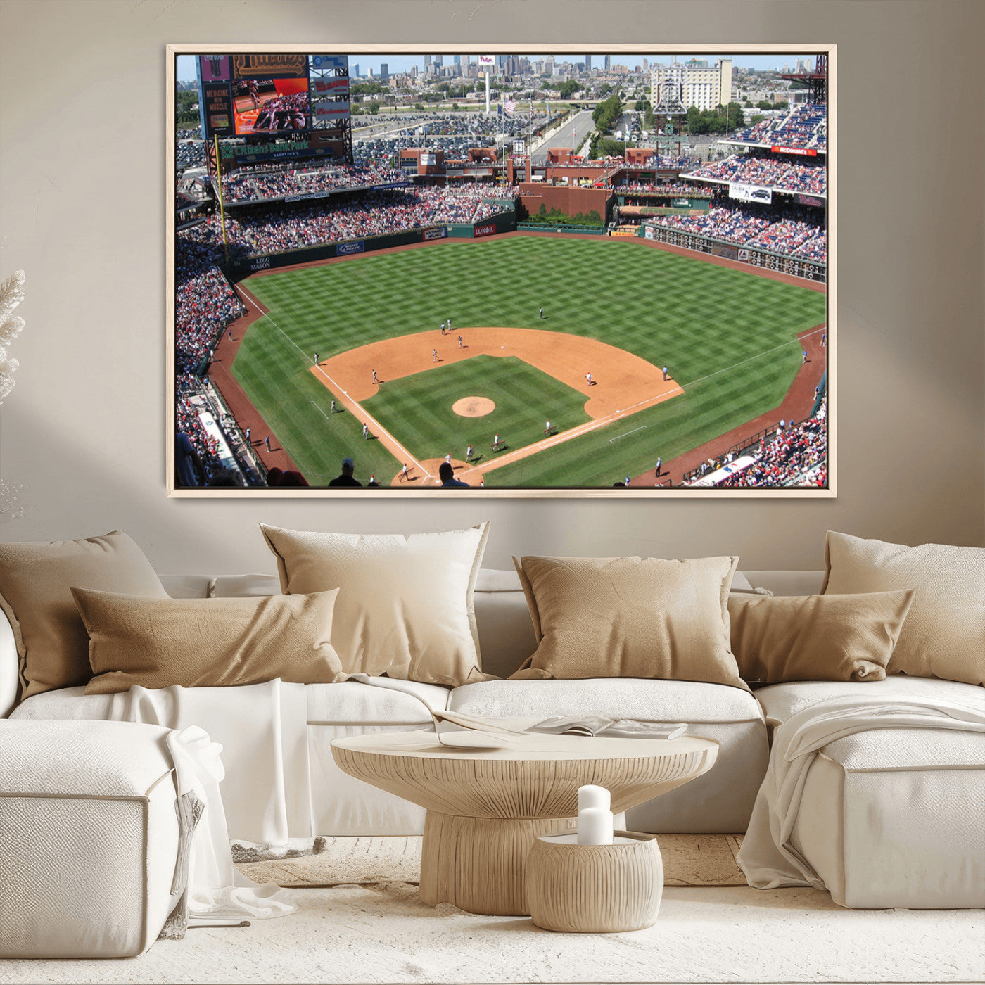 MGV-FC-36X24 - Philadelphia Phillies Baseball Team Print - Philadelphia Citizens Bank Park Stadium Wall Art Canvas