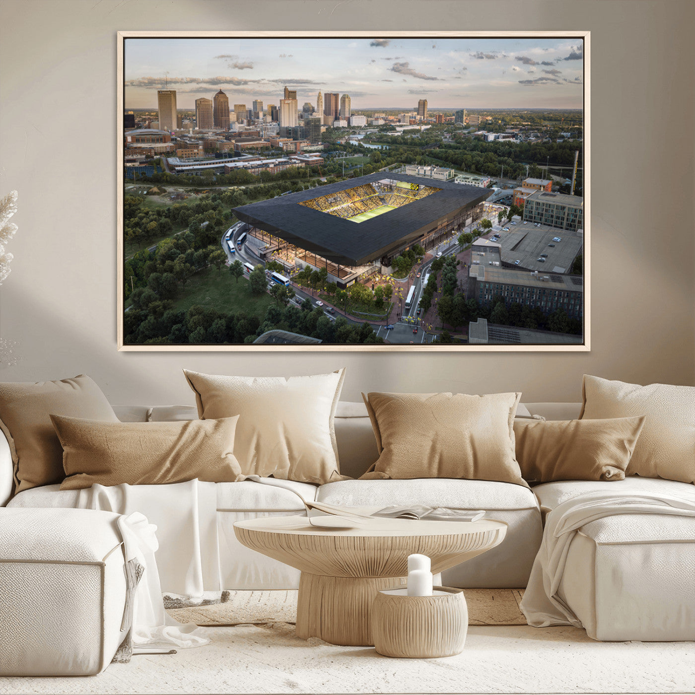 MGV-FC-36X24 - Columbus Crew Soccer Team Print - Columbus Crew Stadium Wall Art, Columbus Crew Soccer Wall Art