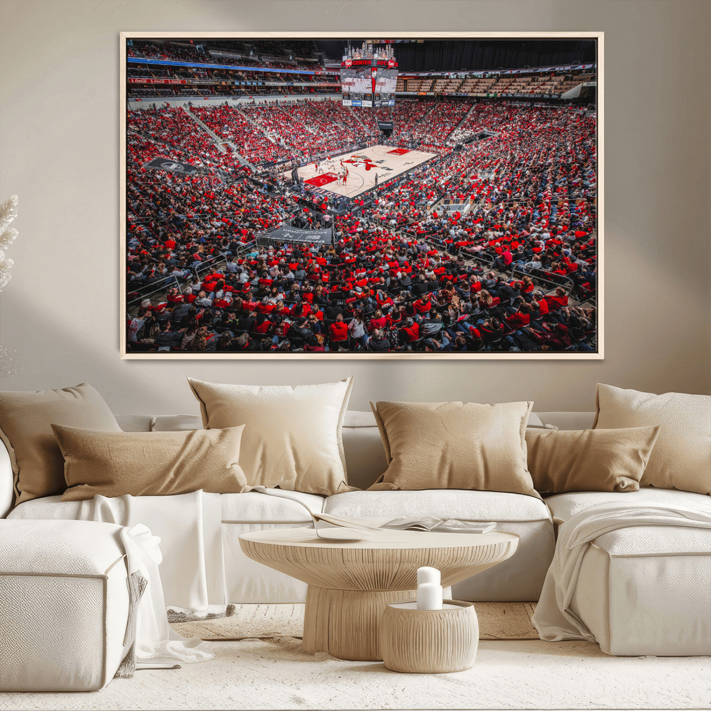 MGV-FC-36X24 - Louisville Cardinals Basketball Print Canvas - Louisville KFC Yum Center Arena Wall Art Canvas Print