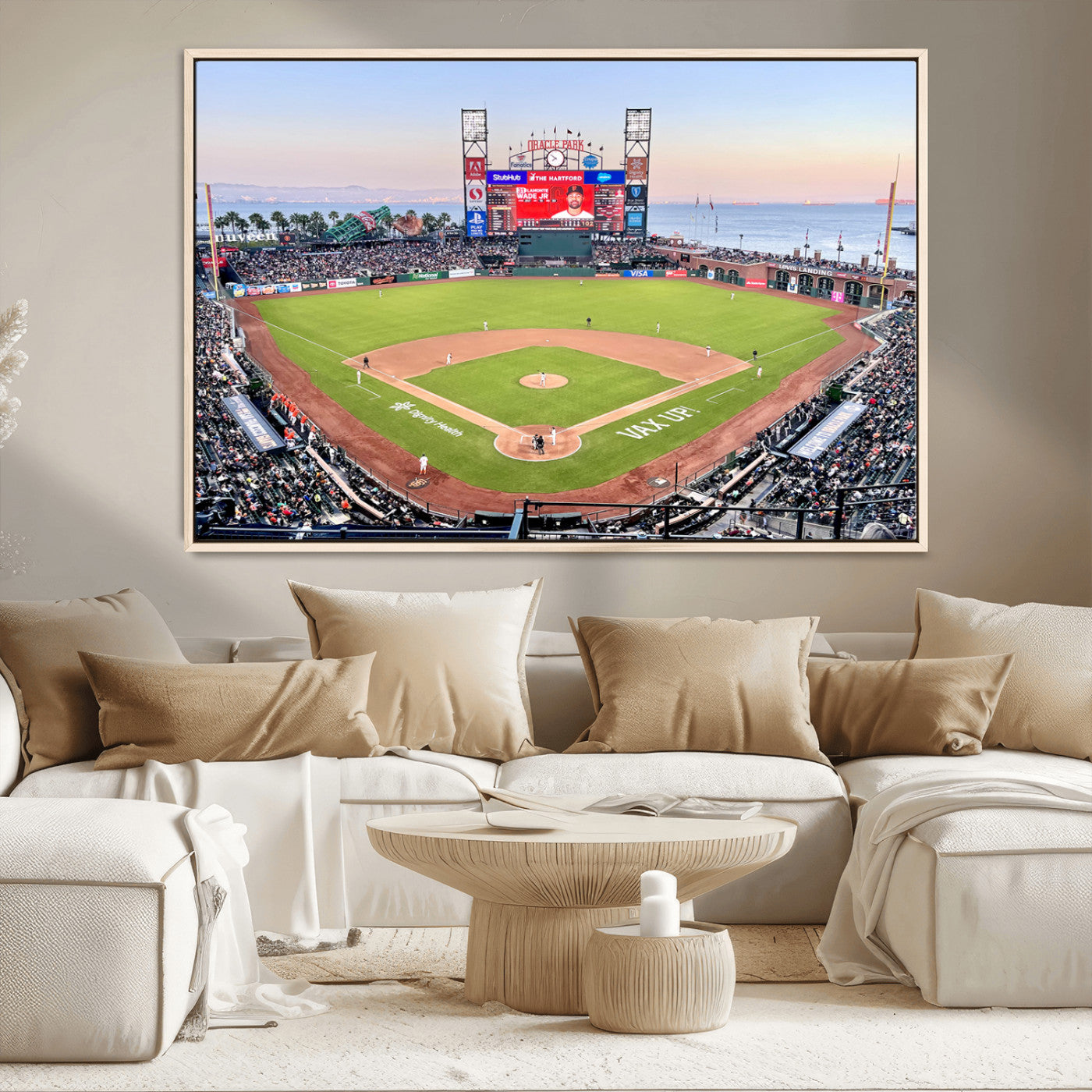 MGV-FC-36X24 - San Francisco Giants Baseball Team Print - Oracle Park Stadium Wall Art Canvas Print