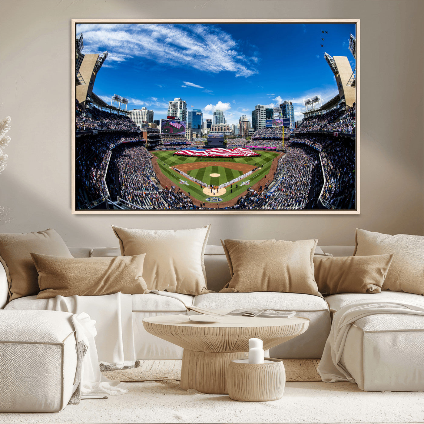 MGV-FC-36X24 - San Diego Padres Baseball Team Print - Petco Park Stadium Wall Art Canvas Print