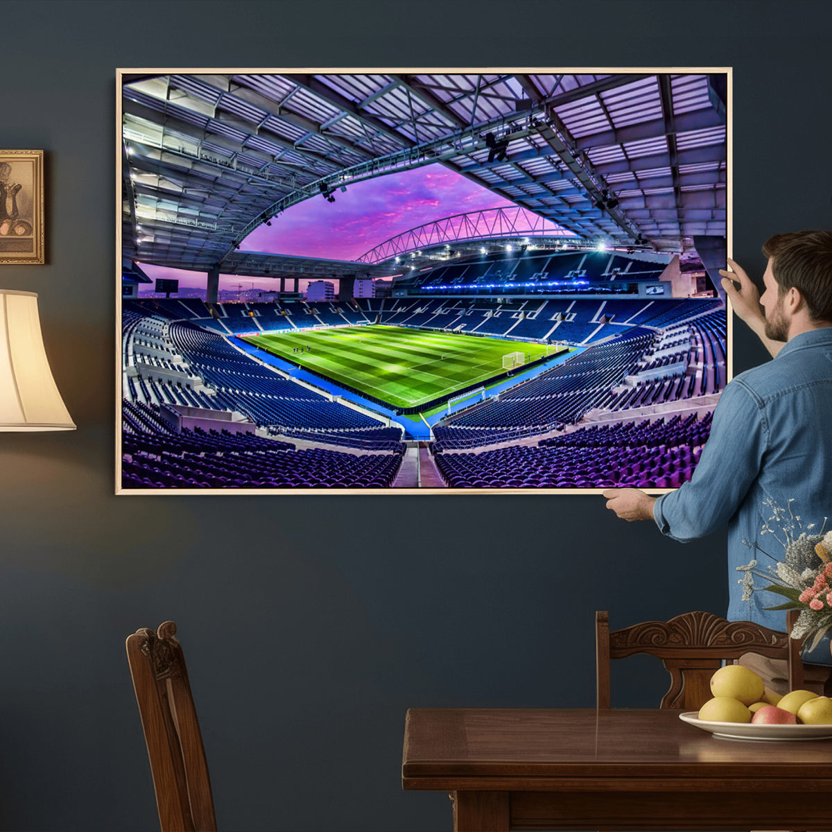 10851-MGV-CV-36X24 - FC Porto Soccer Team Print Canvas, Dragon Stadium Wall Art