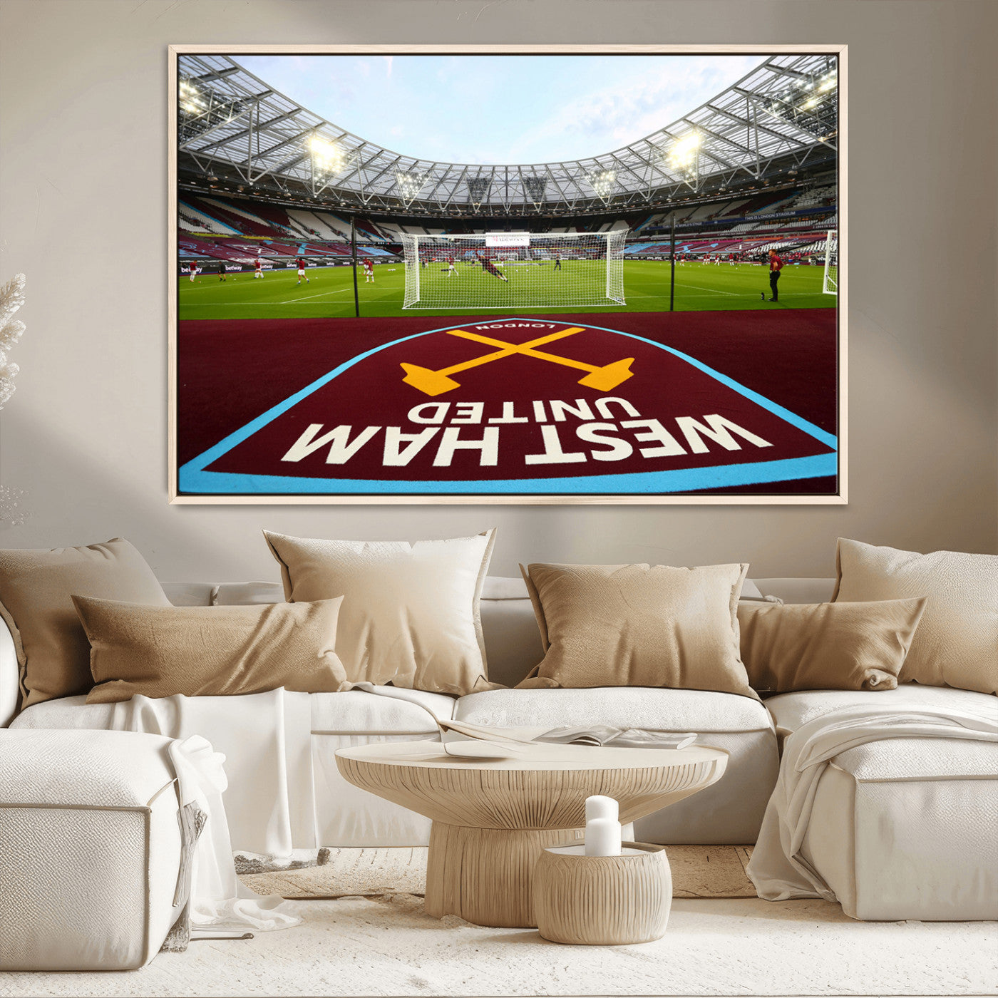 MGV-FC-36X24 - West Ham United FC Stadium Canvas Wall Art – London Stadium Football Print – Premier League Team