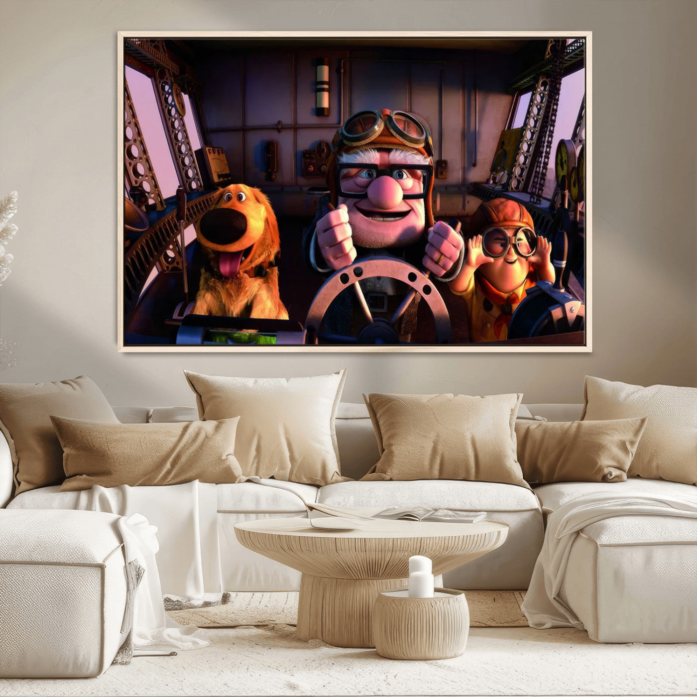 MGV-FC-36X24 - Carl Russel And Dog, Movie Up Poster, Movie Up Wall Art, Movie Up Poster Print, Carl