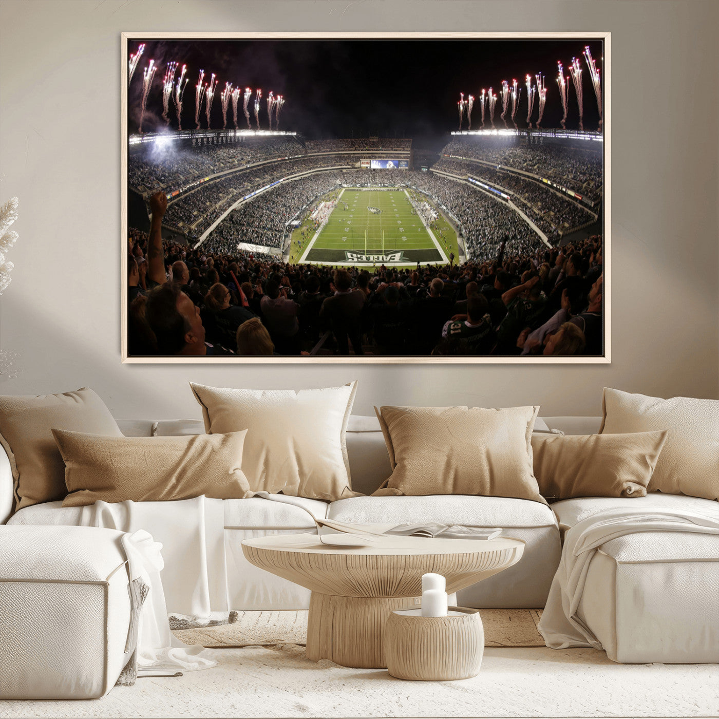 MGV-FC-36X24 - Eagles Field Stadium Wall Art - Philadelphia Eagles Football Team Print - Philadelphia Lincoln