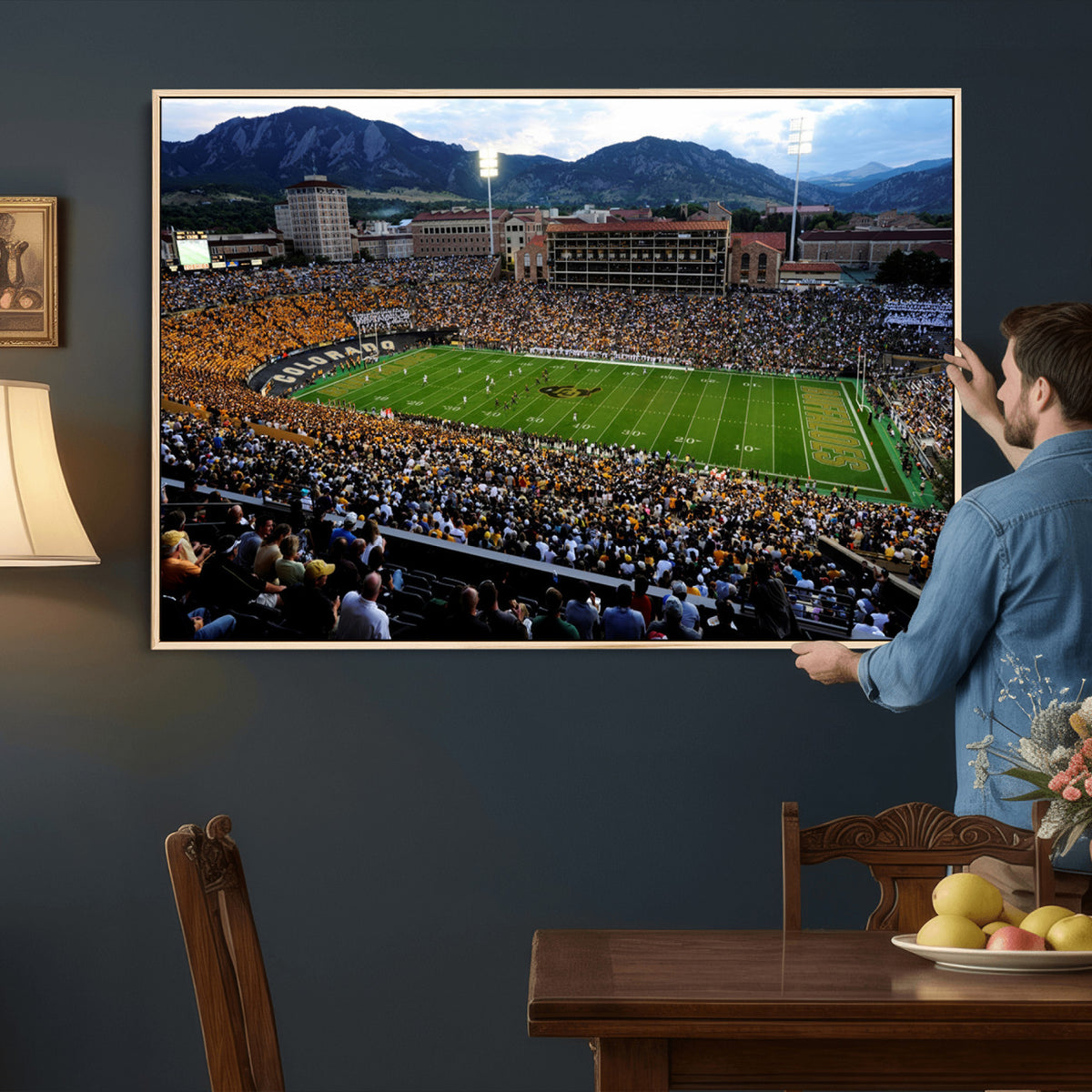 60552-MGV-CV-36X24 - Folsom Field, University of Colorado Buffaloes Football