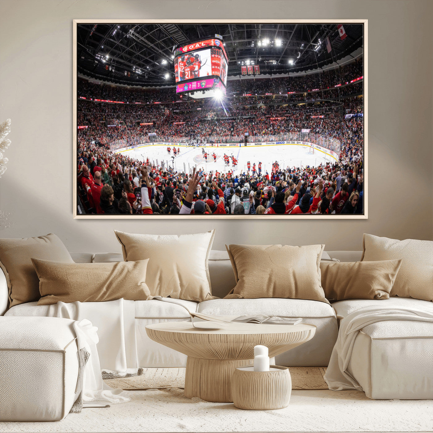 MGV-FC-36X24 - Amerant Bank Arena Wall Art Canvas Print - Basketball Arena Stadium Print