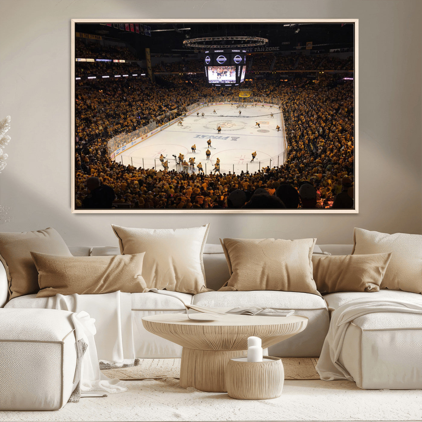 MGV-FC-36X24 - Bridgestone Arena - Nashville Predators Hockey Team Print - Nashville Wall Art Canvas Print