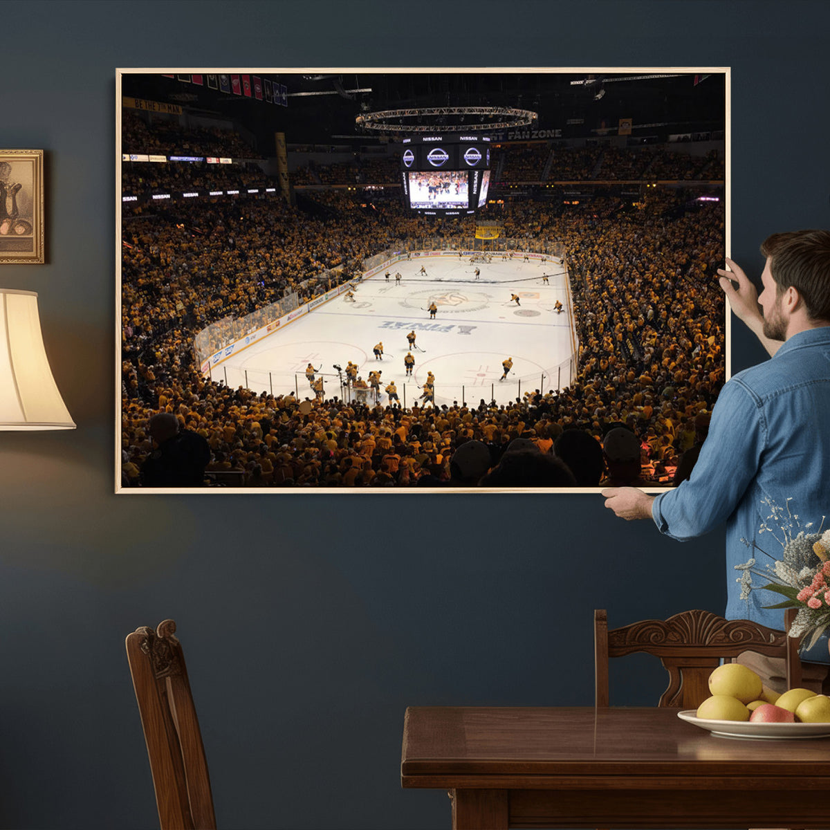 99407-MGV-CV-36X24 - Bridgestone Arena - Nashville Predators Hockey Team Print - Nashville Wall Art Canvas Print