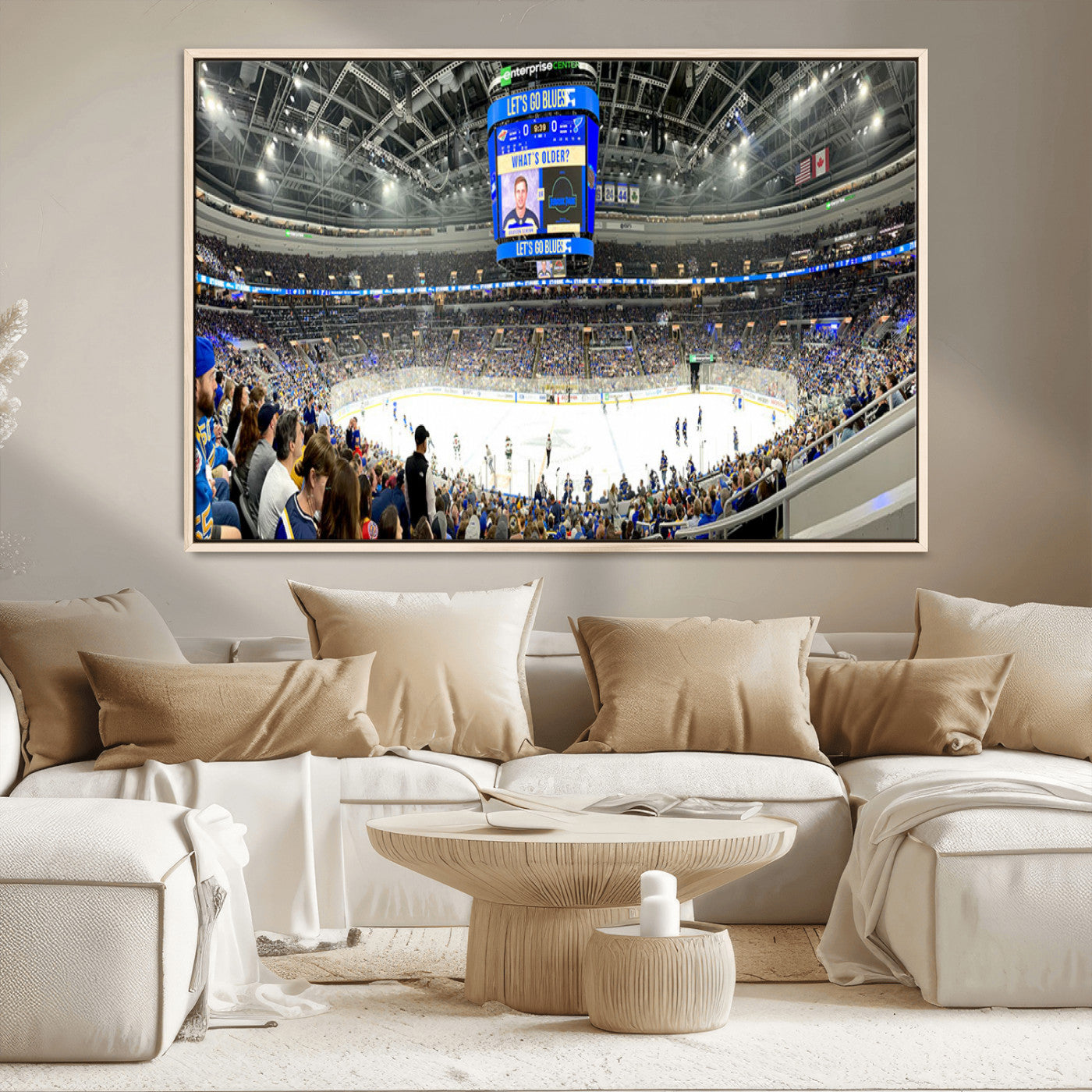 MGV-FC-36X24 - Enterprise Center | Missouri St. Louis Blues Ice Hockey Stadium Wall Art | Canvas Print | Ready to