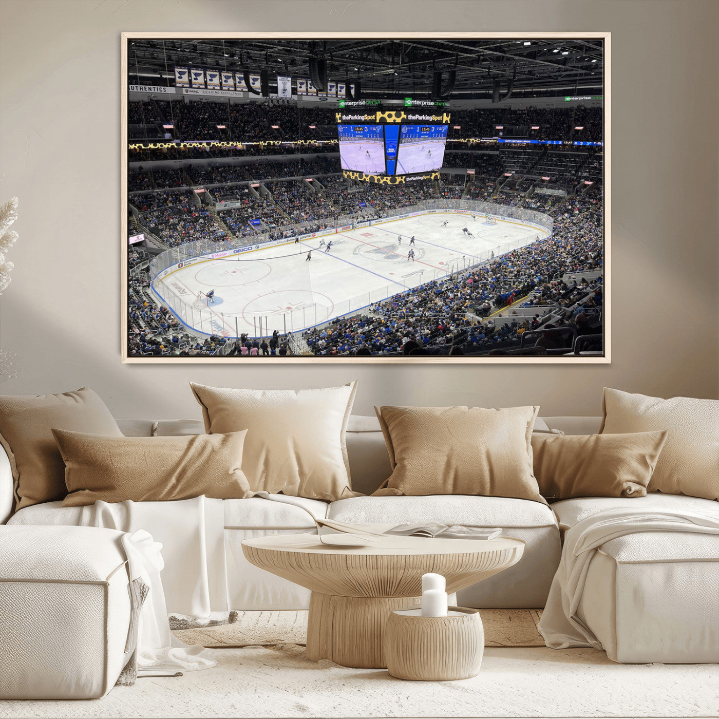 MGV-FC-36X24 - Enterprise Center Missouri St. Louis Blues Hockey Stadium Wall Art Canvas Print