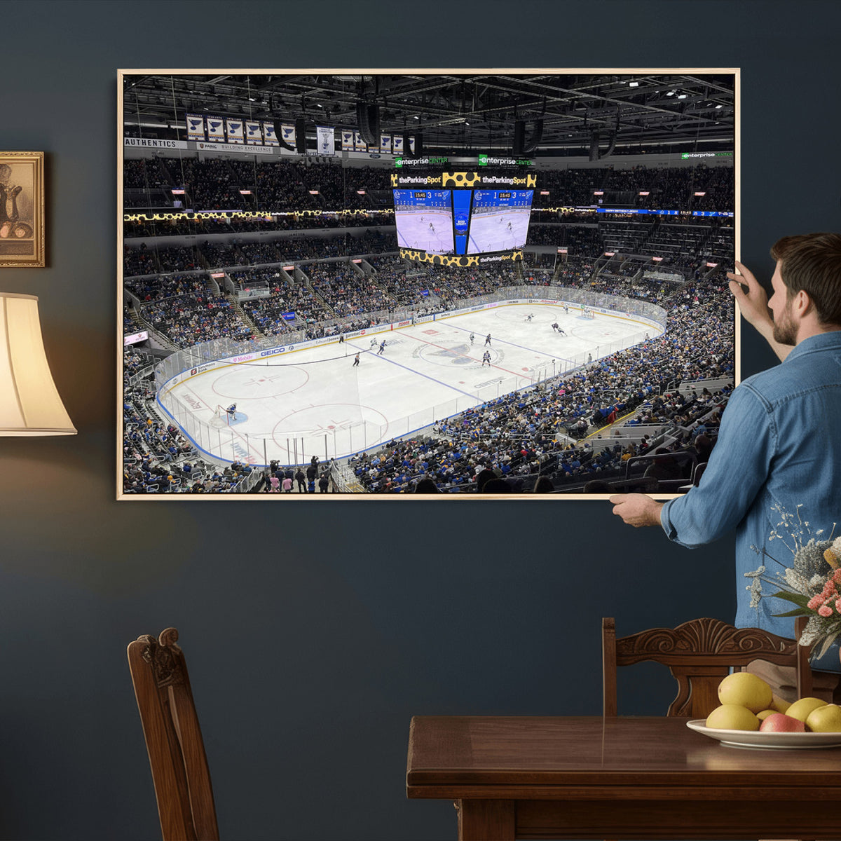 75222-MGV-CV-36X24 - Enterprise Center Missouri St. Louis Blues Hockey Stadium