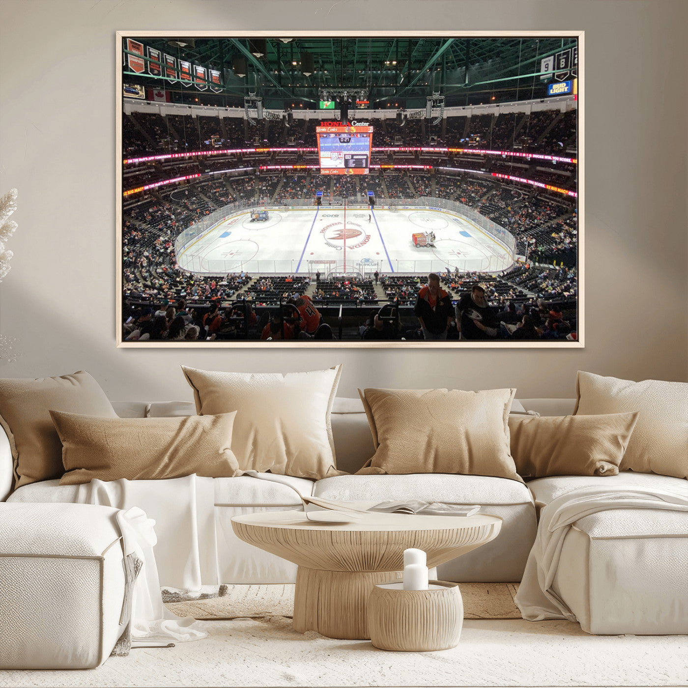 MGV-FC-36X24 - Honda Center California Anaheim Ducks Ice Hockey Stadium Canvas Print Wall Art