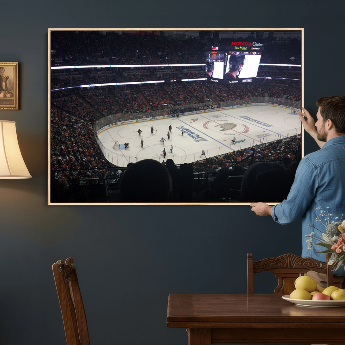24634-MGV-CV-36X24 - Honda Center California Anaheim Ducks Hockey Stadium Wall Art