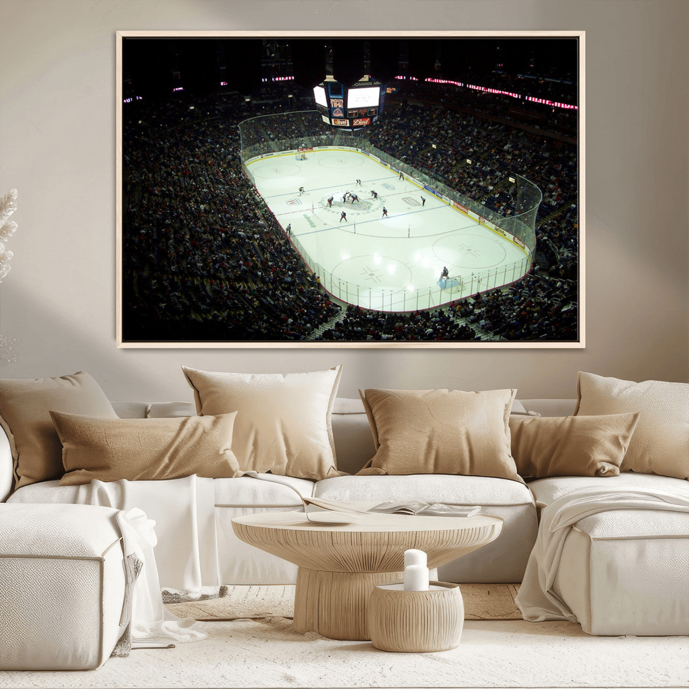 MGV-FC-36X24 - Nationwide Arena Ohio Columbus Blue Jackets Hockey Stadium Canvas Print Wall Art