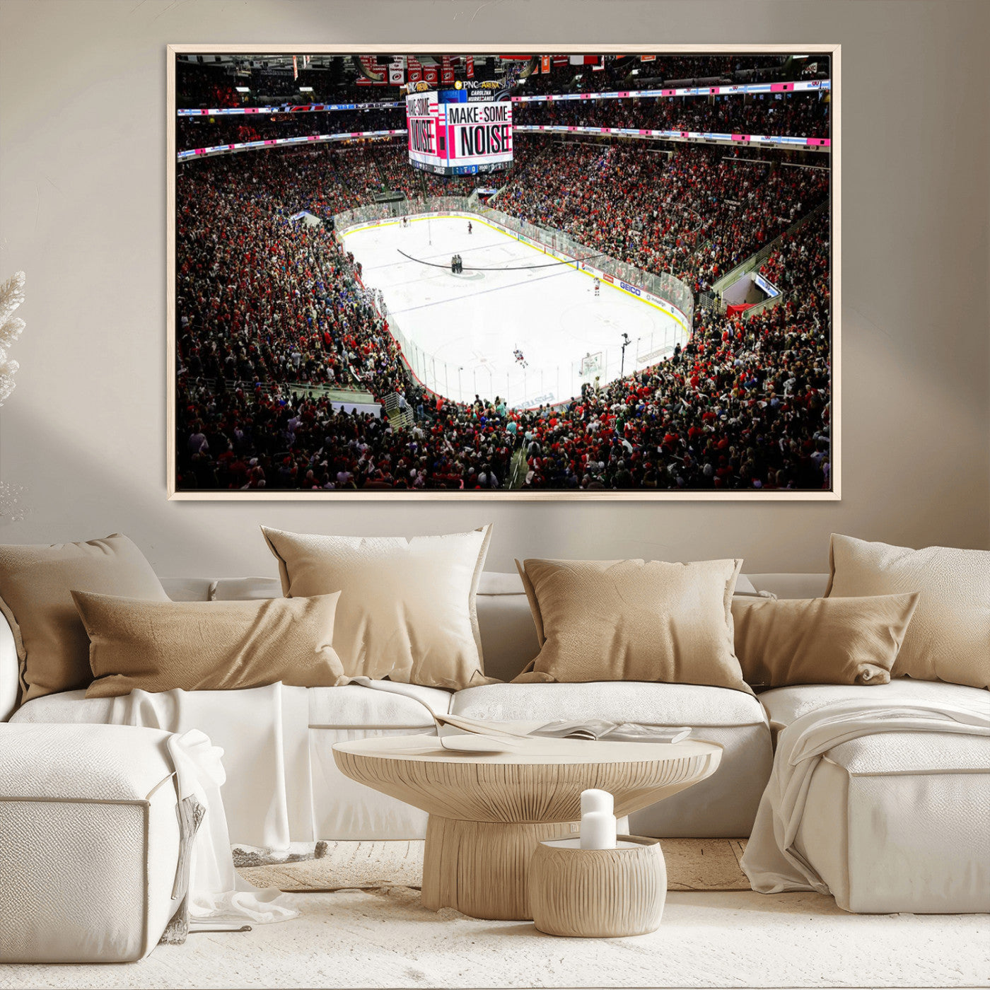 MGV-FC-36X24 - PNC Arena Raleigh North Carolina Hurricanes Hockey Stadium Wall Art Canvas, North Carolina