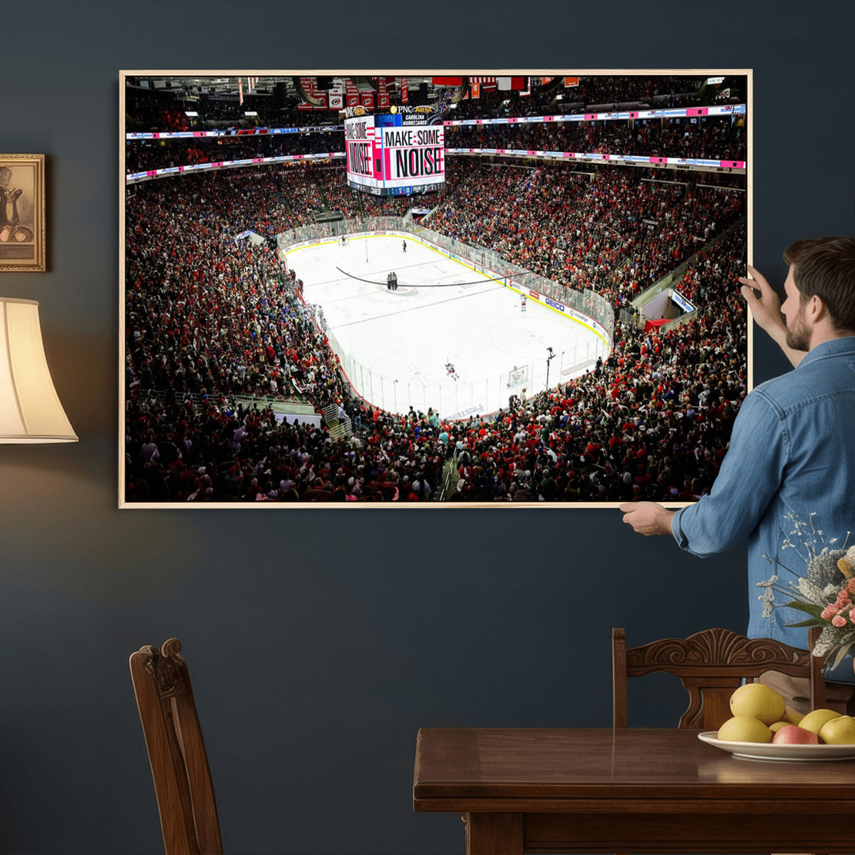 73950-MGV-CV-36X24 - PNC Arena Raleigh North Carolina Hurricanes Hockey Stadium