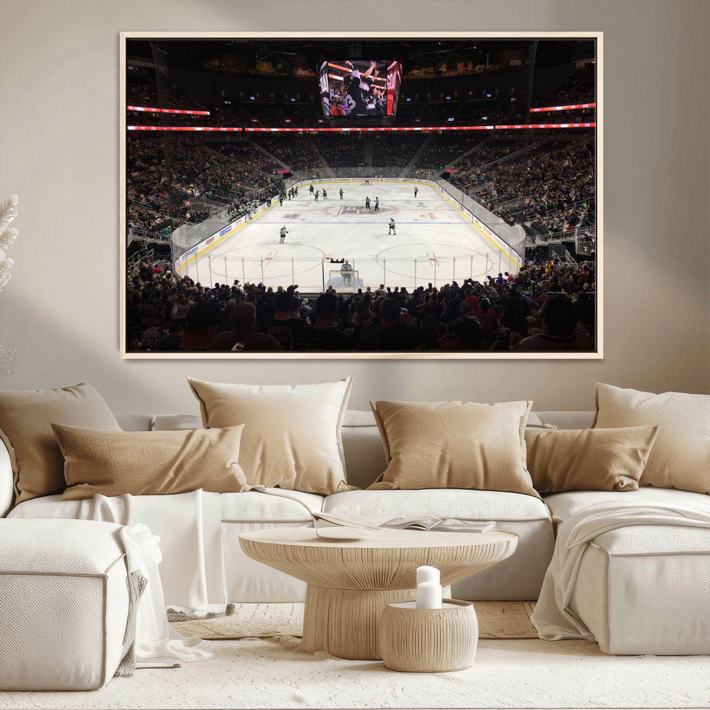 MGV-FC-36X24 - T Mobile Arena Paradise Nevada Vegas Golden Knights Ice Hockey Stadium Canvas Print Wall Art