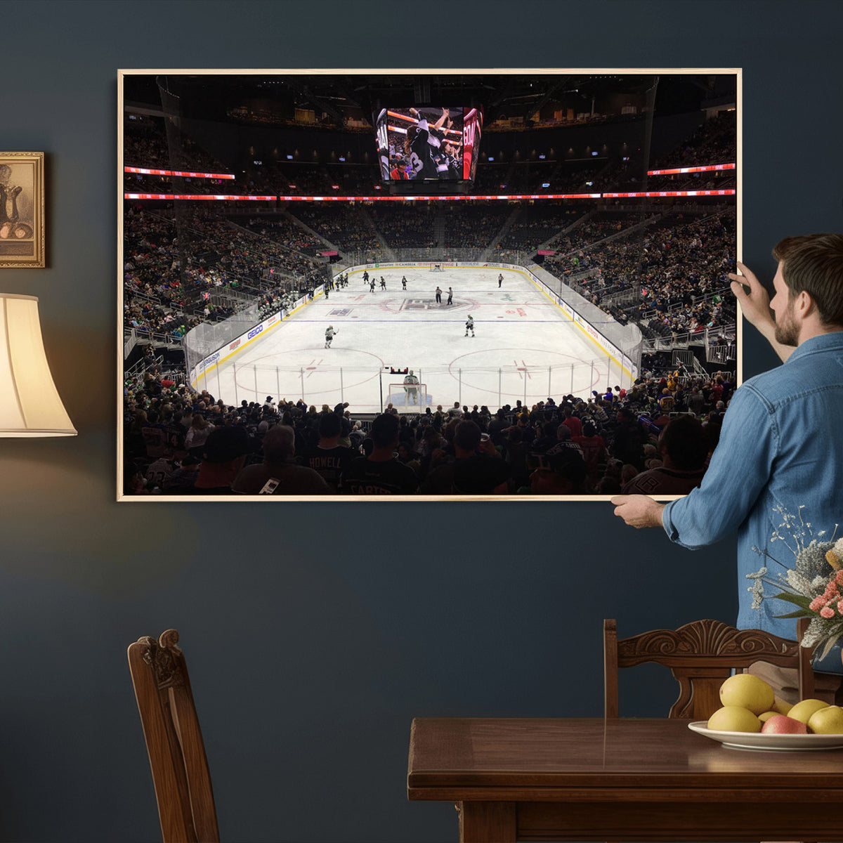 14802-MGV-CV-36X24 - T Mobile Arena Paradise Nevada Vegas Golden Knights Ice Hockey Stadium
