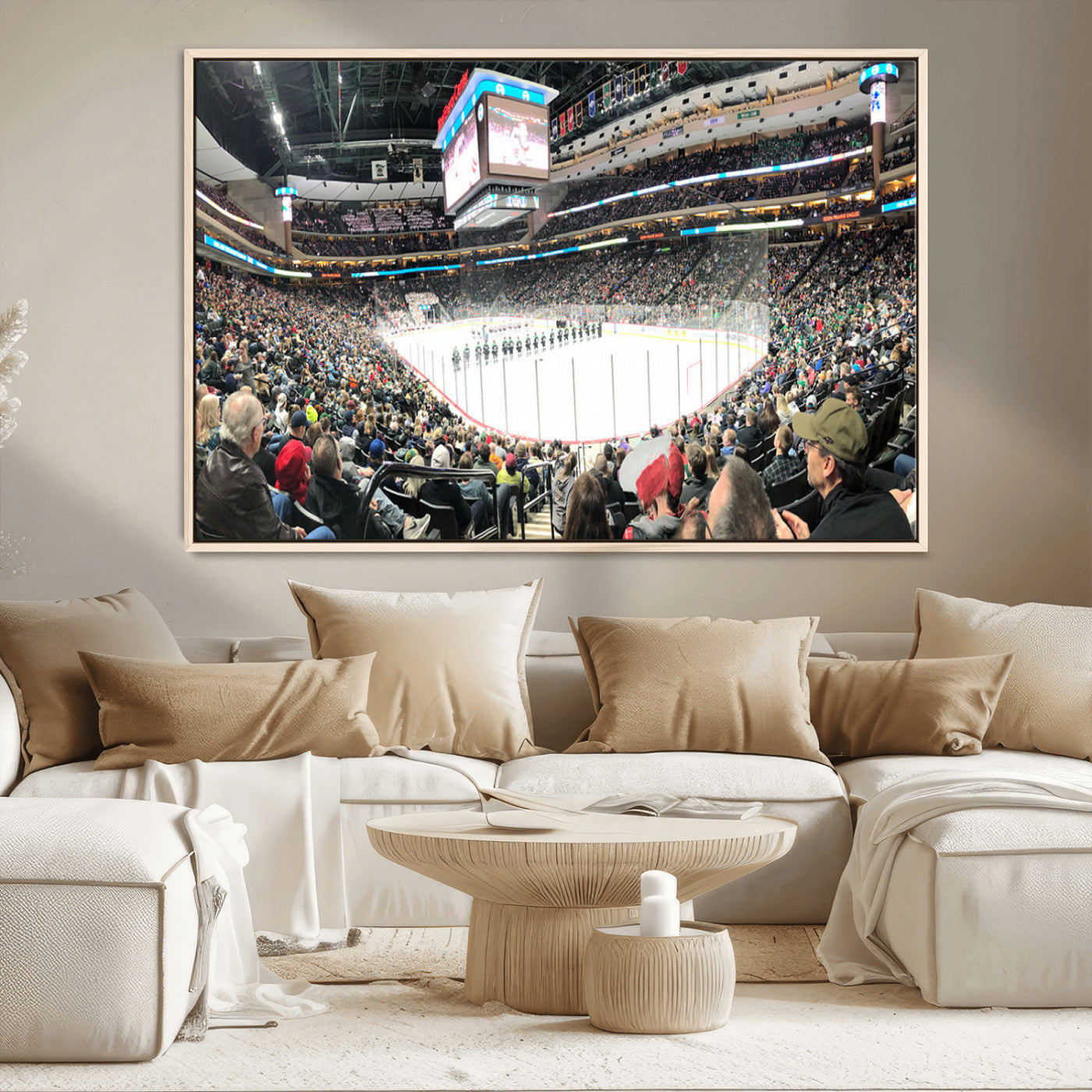 MGV-FC-36X24 - Xcel Energy Center St Paul Minnesota Wild Ice Hockey Stadium Canvas, Minnesota Wild Ice Hockey