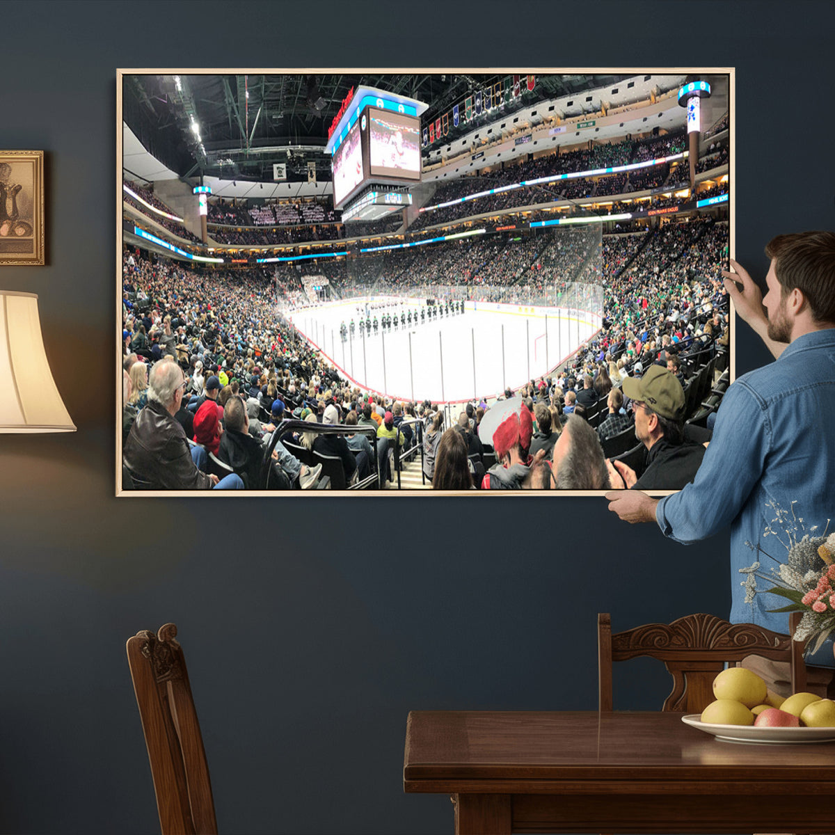 44414-MGV-CV-36X24 - Xcel Energy Center St Paul Minnesota Wild Ice Hockey Stadium