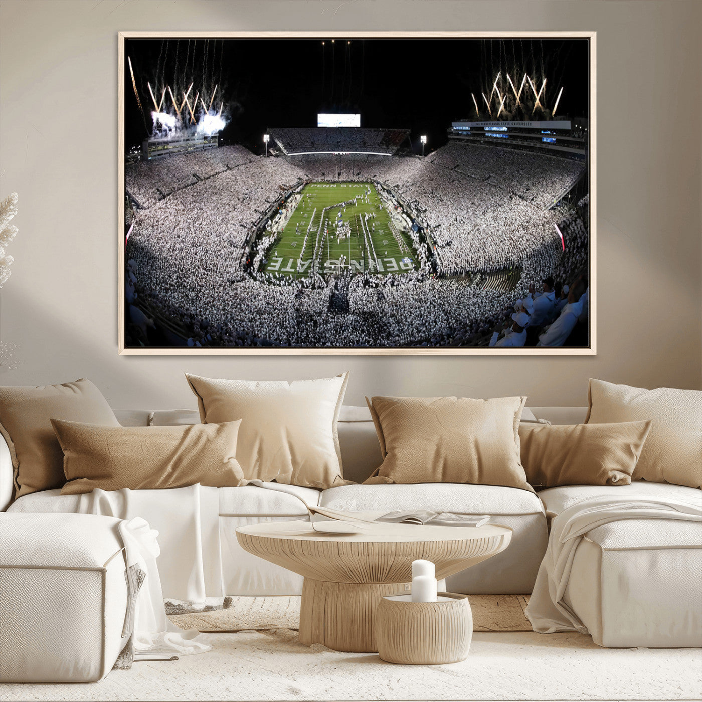84537-MGV-CV-36X24-Penn State Beaver Stadium Canvas Wall Art - Nittany Lions Football Print