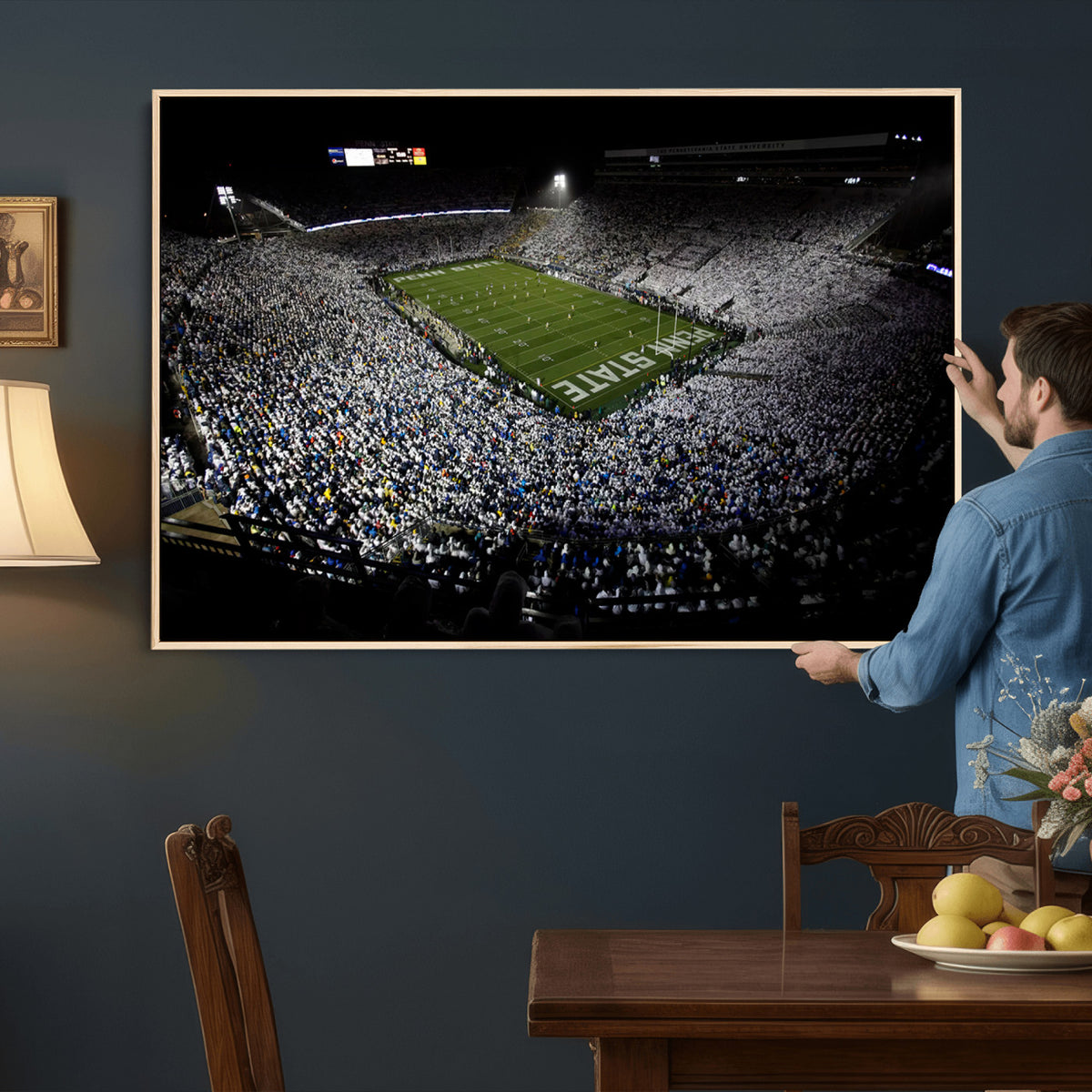 96825-MGV-CV-36X24 - Penn State Football Stadium Wall Art - Beaver Stadium Canvas Print