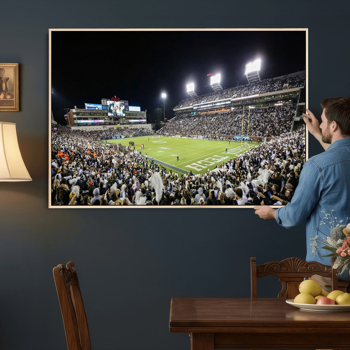 49339-MGV-CV-36X24 - Georgia Tech Yellow Jackets Football Team Print, Atlanta