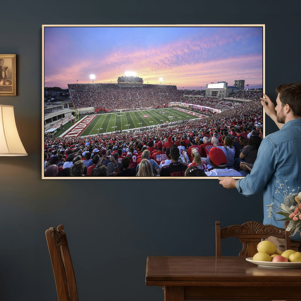 13046-MGV-CV-36X24 - Indiana University Hoosiers Football Team Print