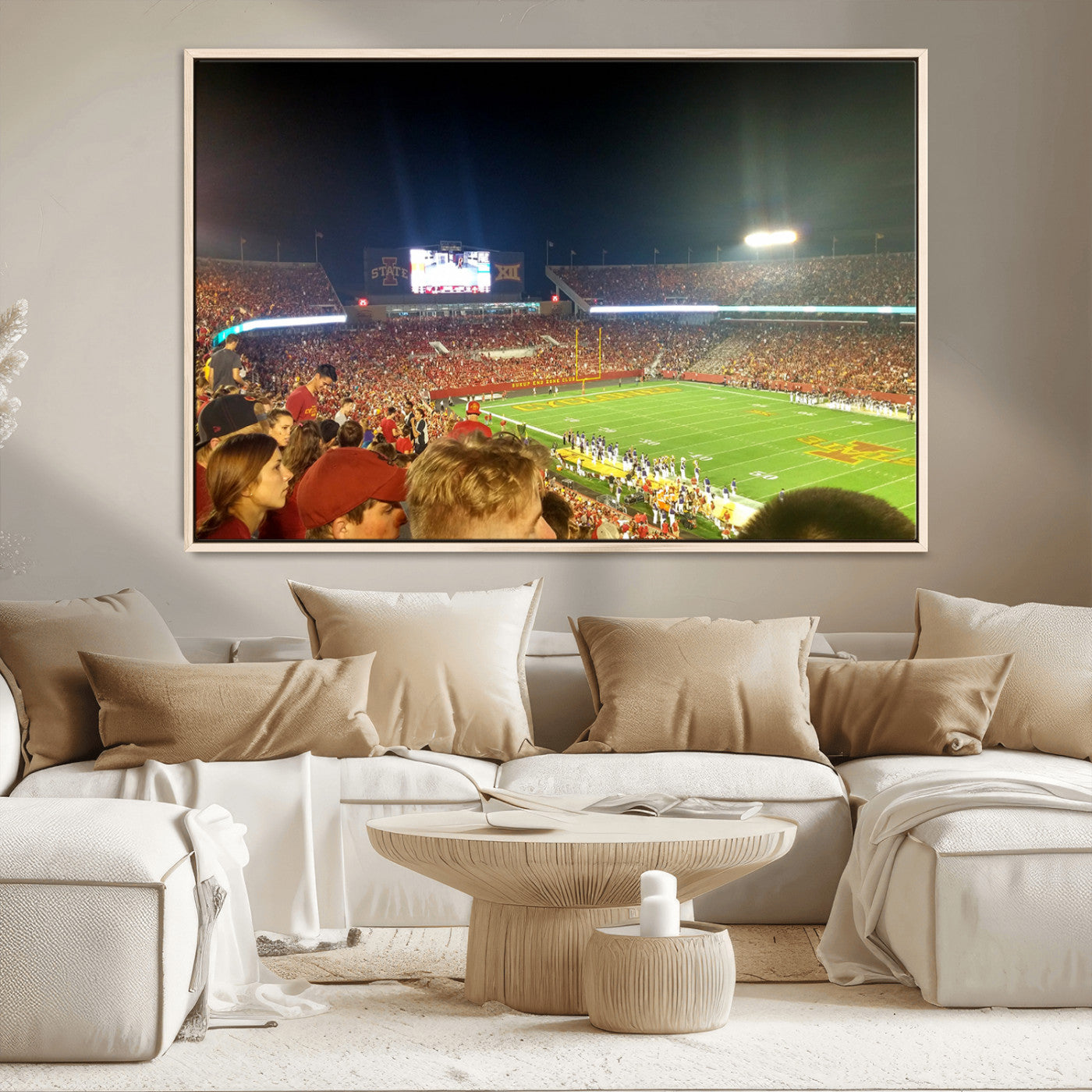 MGV-FC-36X24 - Iowa State University Cyclones Art Print, Football Team Print - Jack Trice Stadium Ames Wall Art