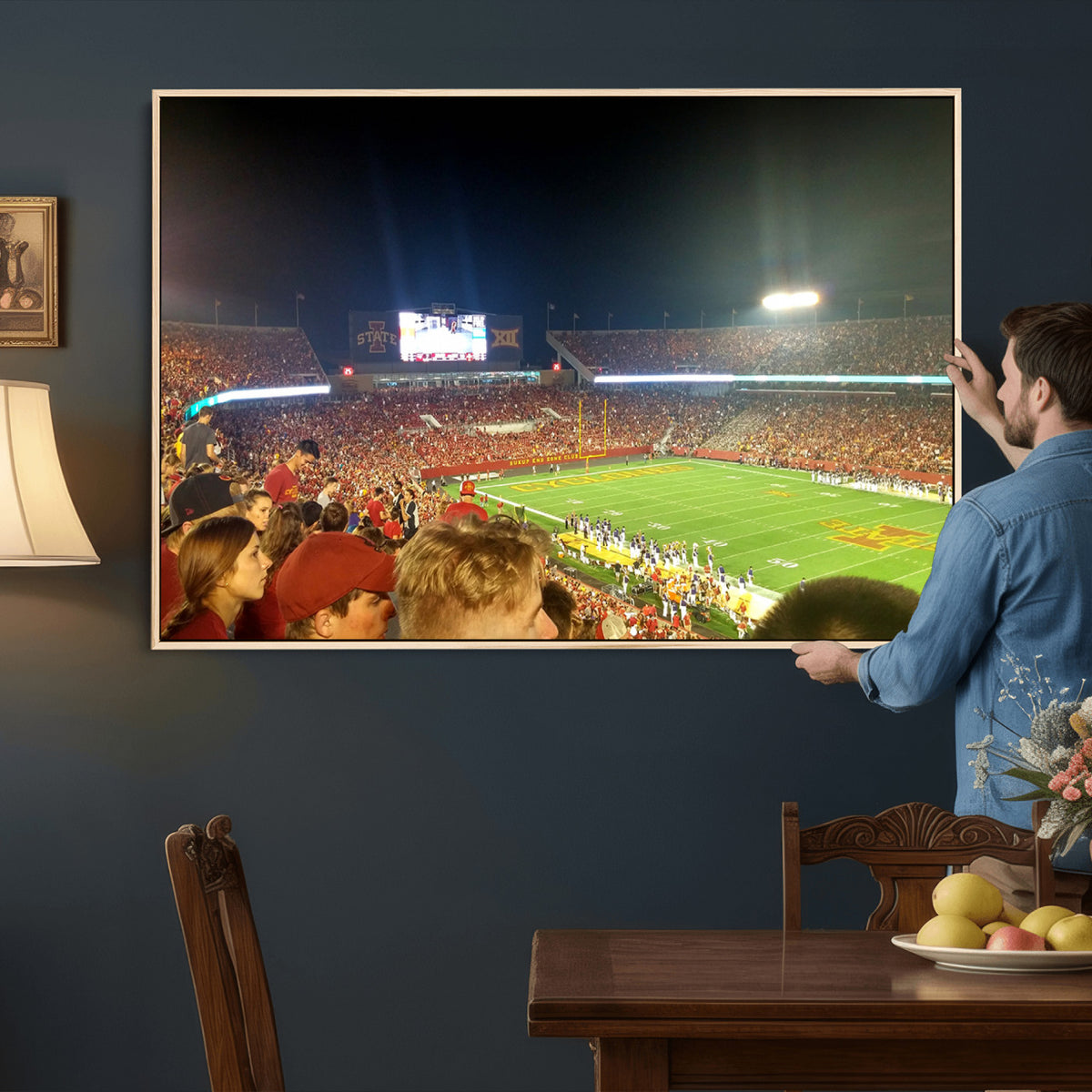 94319-MGV-CV-36X24 - Iowa State University Cyclones Art Print, Jack Trice Stadium Ames