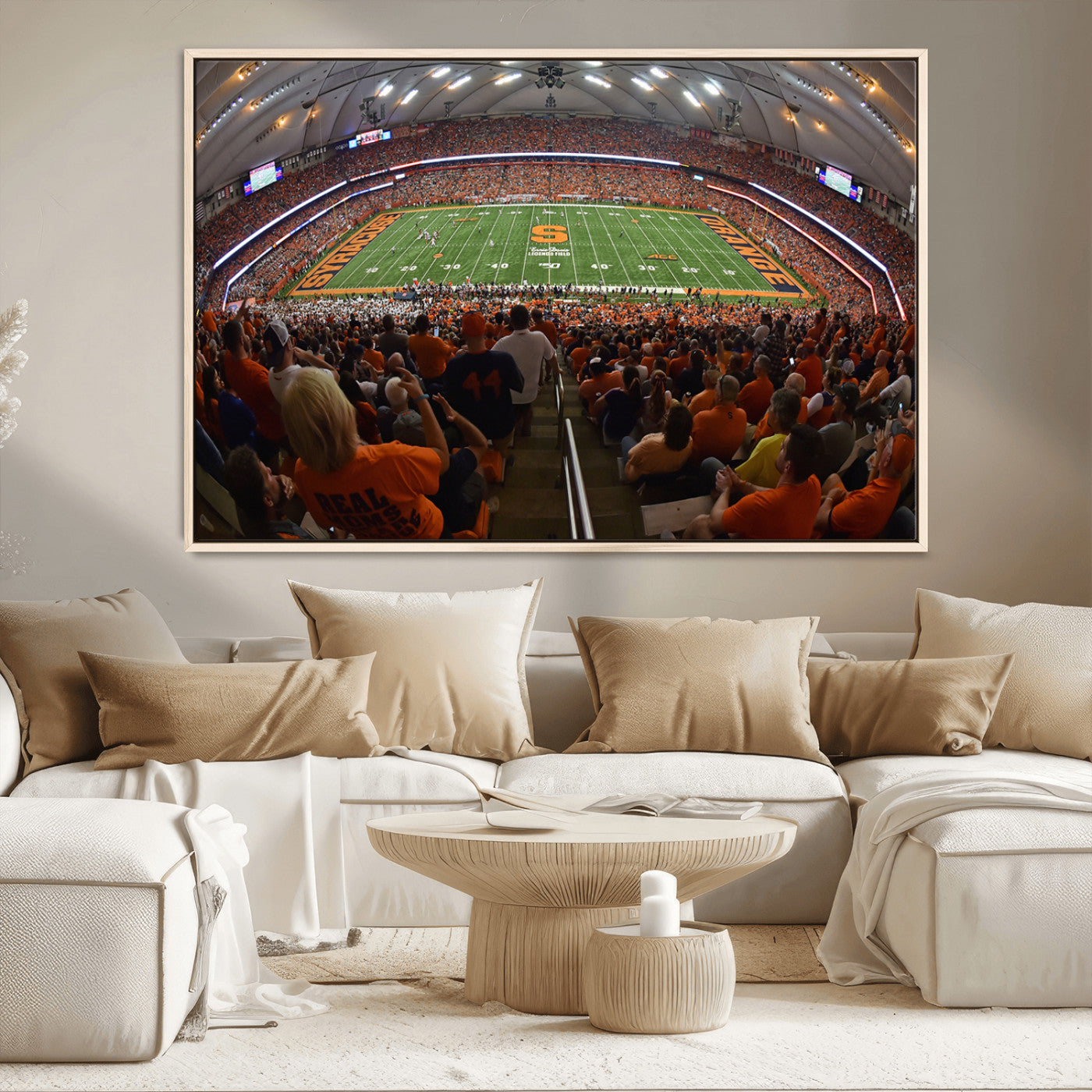 MGV-FC-36X24 - Syracuse University Orange Football Canvas Print, Football Team Print - Syracuse JMA Wireless Dome