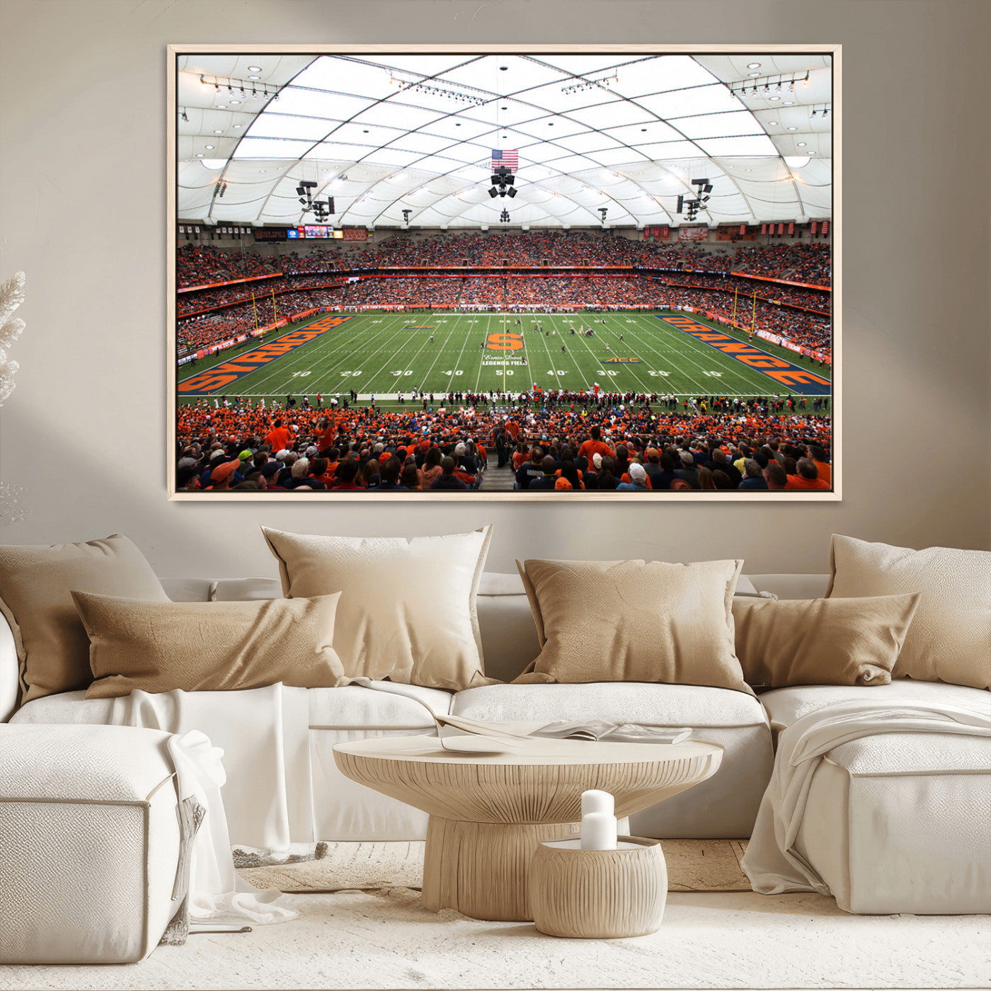 MGV-FC-36X24 - Syracuse University Orange Football Team Print - Syracuse JMA Wireless Dome Wall Art Canvas Print