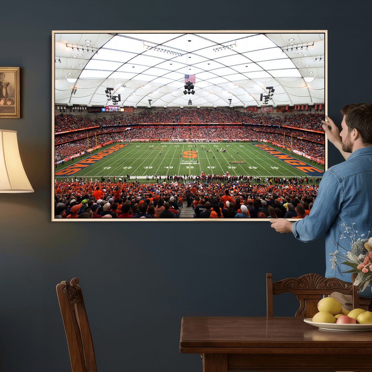 78104-MGV-CV-36X24 - Syracuse University Orange Football Team Print, Syracuse
