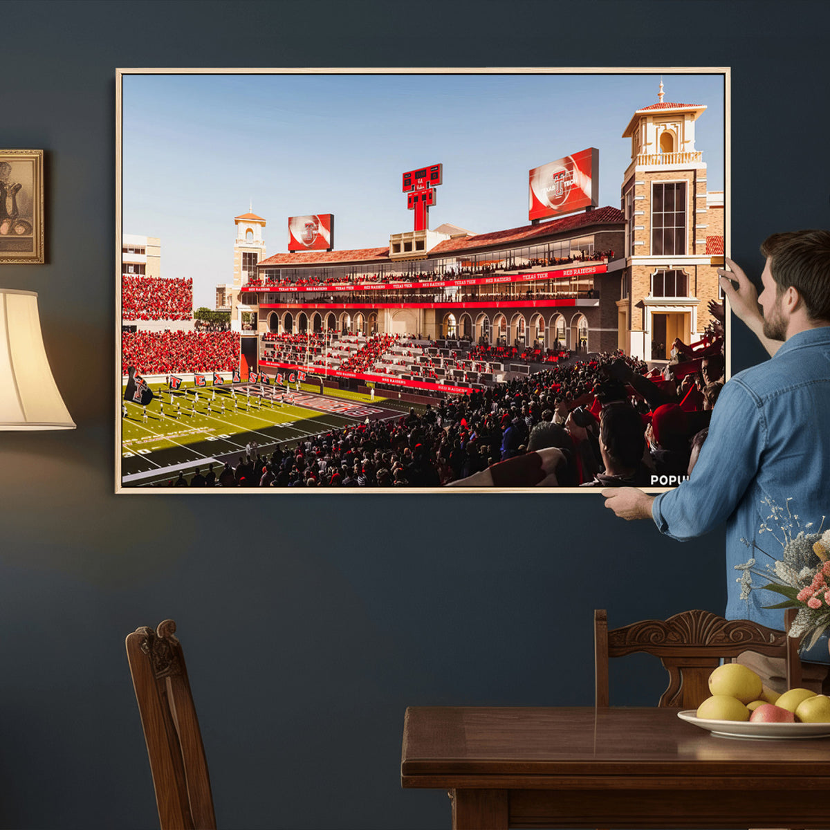 89744-MGV-CV-36X24 - Jones AT&T Stadium Texas Tech Red Raiders Wall Art