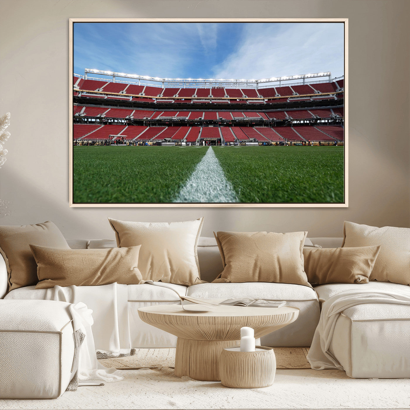 MGV-FC-36X24 - University of Tulsa Golden Hurricane Football Team Print - Tulsa H.A. Chapman Stadium Wall Art