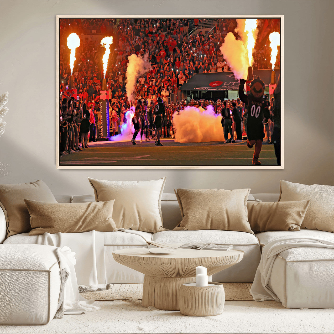 MGV-FC-36X24 - The University of Texas at San Antonio Roadrunners Football Team Print - San Antonio Alamodome Wall